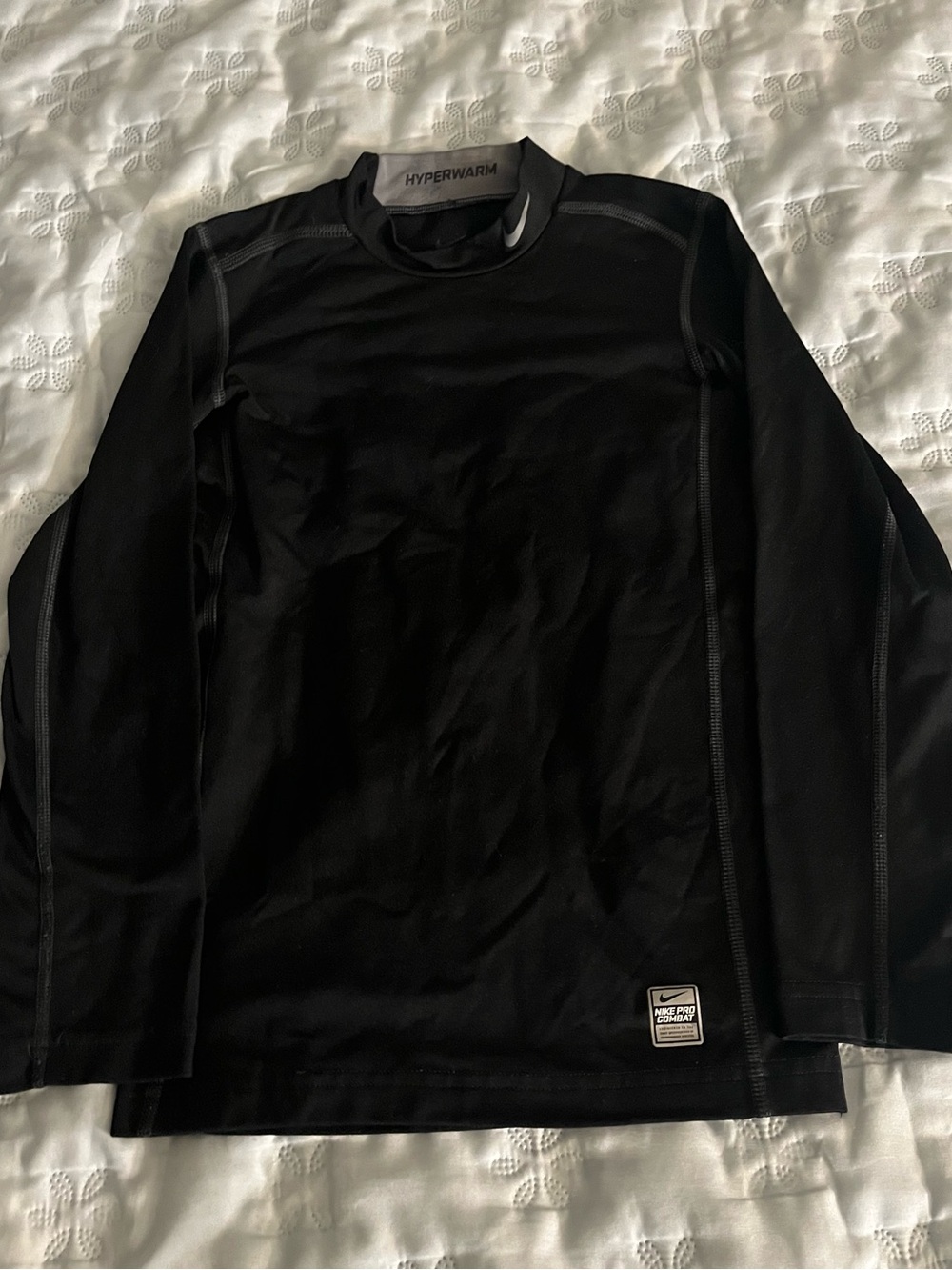 Nike Black Long Sleeve Hyperwarm Performance Shirt